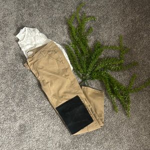 Free People Size 6 Patched Pants
